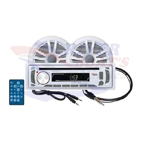 PACK REPRODUCTOR MEDIA DIGITAL AM/FM/CD/MP3/SD/AUX CON ALTAVOCES 164mm